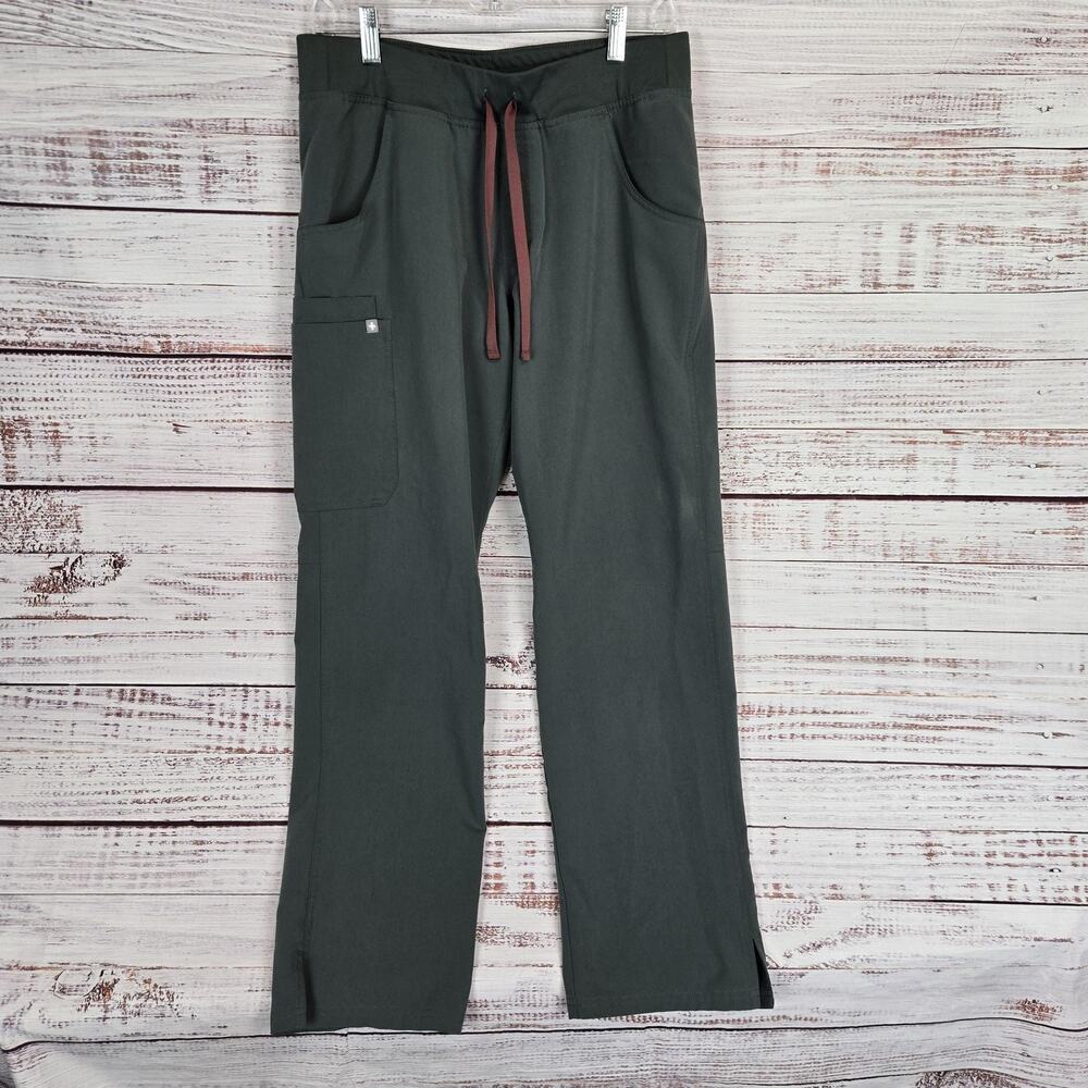 FIGS Kade Bonsai Scrub Pants Women's M Cargo Drawstring Pockets Medical Dental
